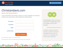 Tablet Screenshot of christiandavis.com